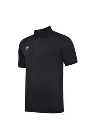 Boys Essential Polo Shirt - Black/White - Black/White