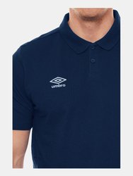 Boys Essential Polo Shirt - Dark Navy/White
