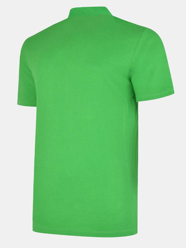 Boys Essential Polo Shirt - Emerald/White