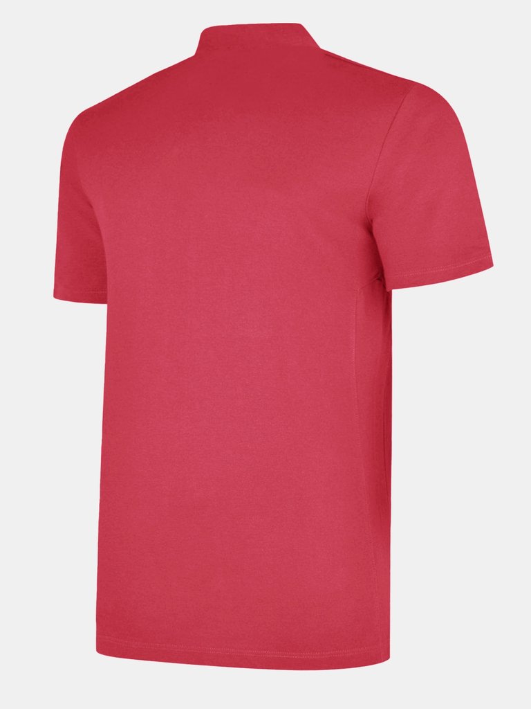 Boys Essential Polo Shirt - New Claret/White