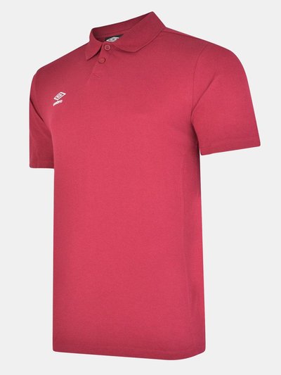 Umbro Boys Essential Polo Shirt - New Claret/White product