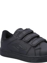 Boys Medway V Jnr Touch Fastening School Shoes - Big Kid - Black