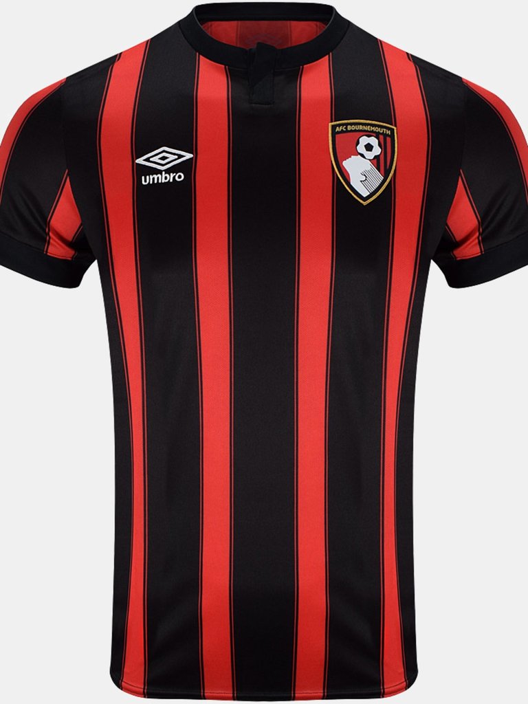 Childrens/Kids 23/24 AFC Bournemouth Home Jersey - Black/Red