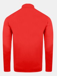 Childrens/Kids Club Essential Half Zip Sweatshirt - Vermillion