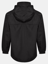 Childrens/Kids Club Essential Waterproof Jacket - Black