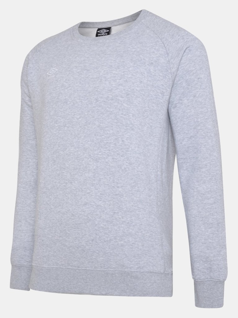 Childrens/Kids Club Leisure Sweatshirt - Grey Marl/White - Grey Marl/White