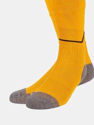 Childrens/Kids Diamond Football Socks - Amber/Black