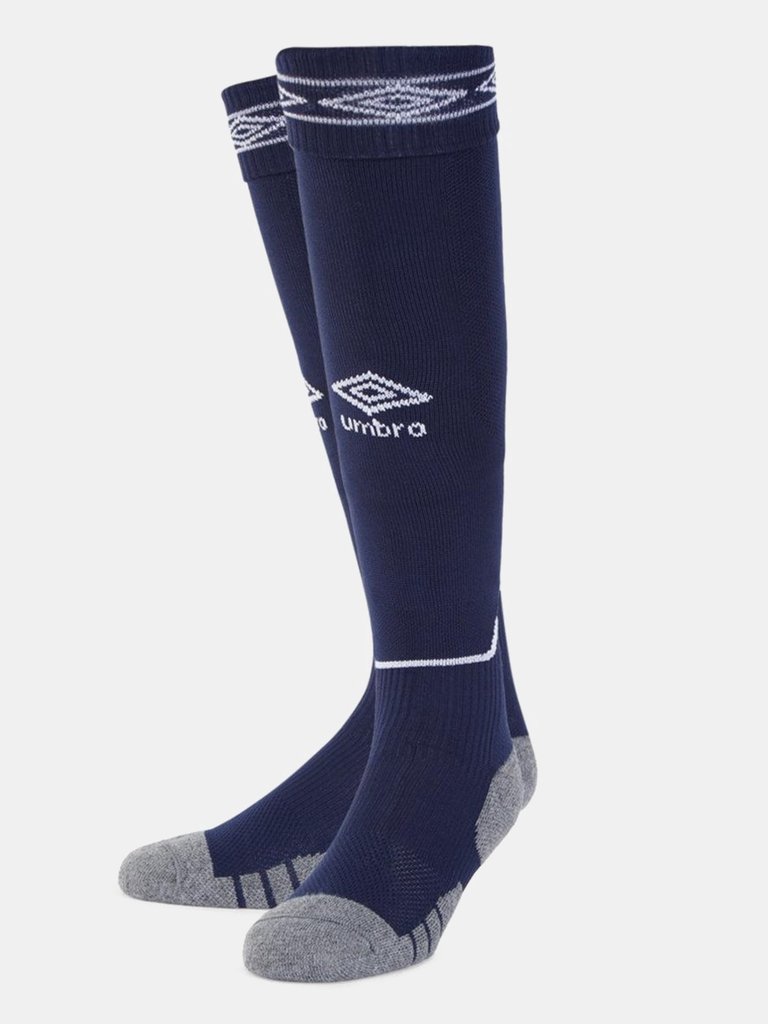 Childrens/Kids Diamond Football Socks - Navy/White - Navy/White