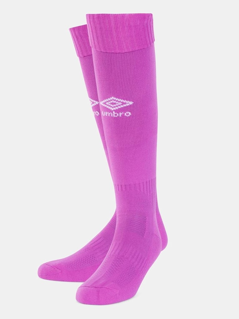 Childrens/Kids Diamond Football Socks - Purple Cactus/White