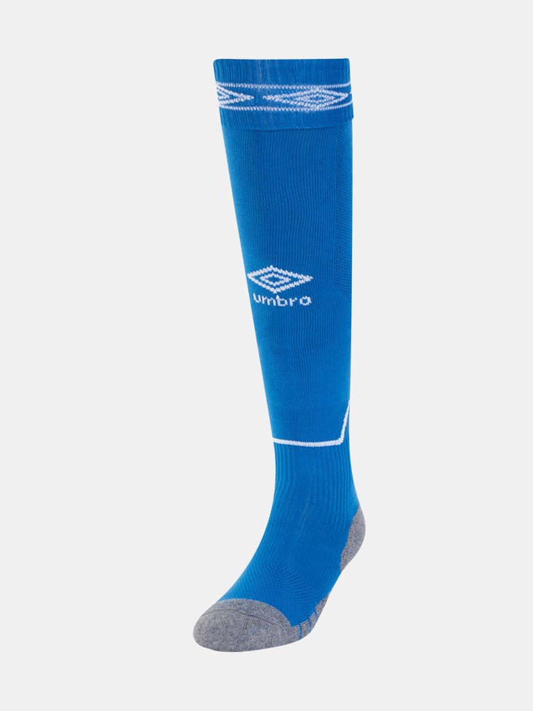 Childrens/Kids Diamond Football Socks - Royal Blue/White - Royal Blue/White