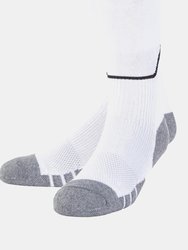 Childrens/Kids Diamond Football Socks - White/Black