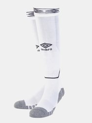 Childrens/Kids Diamond Football Socks - White/Black