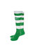 Childrens/Kids Hoop Stripe Socks - Emerald/White - Emerald/White