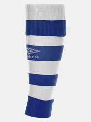 Childrens/Kids Hooped Leg Sleeves - Royal Blue/White - Royal Blue/White