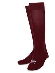 Childrens/Kids Primo Football Socks - Claret Red/White - Claret Red/White