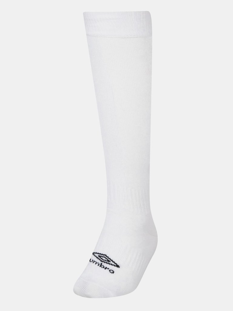 Childrens/Kids Primo Football Socks - White/Black - White/Black