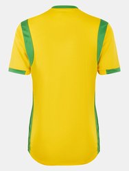 Childrens/Kids Spartan Short-Sleeved Jersey - Yellow/Green