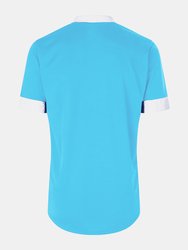 Childrens/Kids Tempest Short-Sleeved Jersey - Sky Blue/White