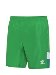 Childrens/Kids Training Shorts - Emerald/Lush Meadows/Brilliant White - Emerald/Lush Meadows/Brilliant White