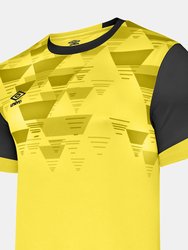 Childrens/Kids Vier Jersey - Blazing Yellow/Carbon