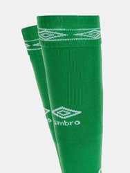 Diamond Football Socks - Emerald/White