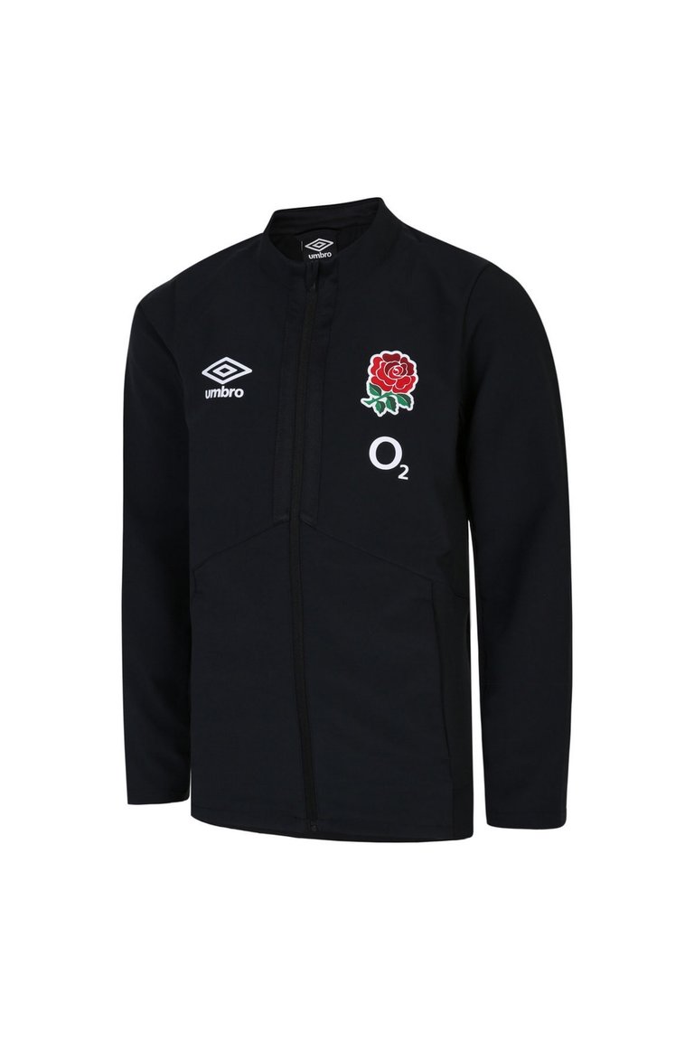 England Rugby Mens 22/23 Anthem Jacket - Black - Black