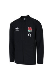 England Rugby Mens 22/23 Anthem Jacket - Black - Black