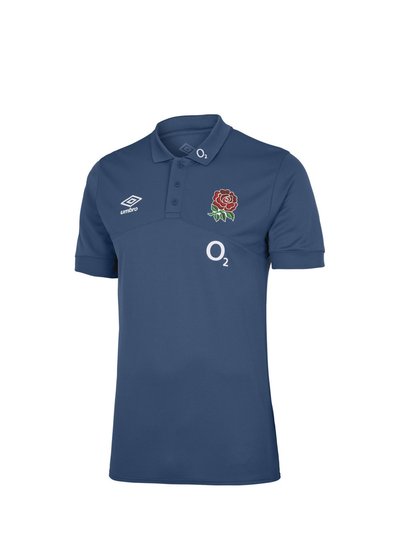 Umbro England Rugby Mens 22/23 Polyester Polo Shirt - Ensign Blue product