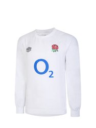 England Rugby Mens 22/23 Warm Up Drill Top - Brilliant White