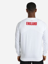 England Rugby Mens 22/23 Warm Up Drill Top - Brilliant White
