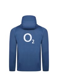 England Rugby Mens 22/23 Waterproof Jacket - Ensign Blue/Bachelor Button