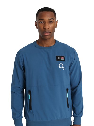 Umbro England Rugby Mens 22/23 Woven Sweatshirt - Ensign Blue product
