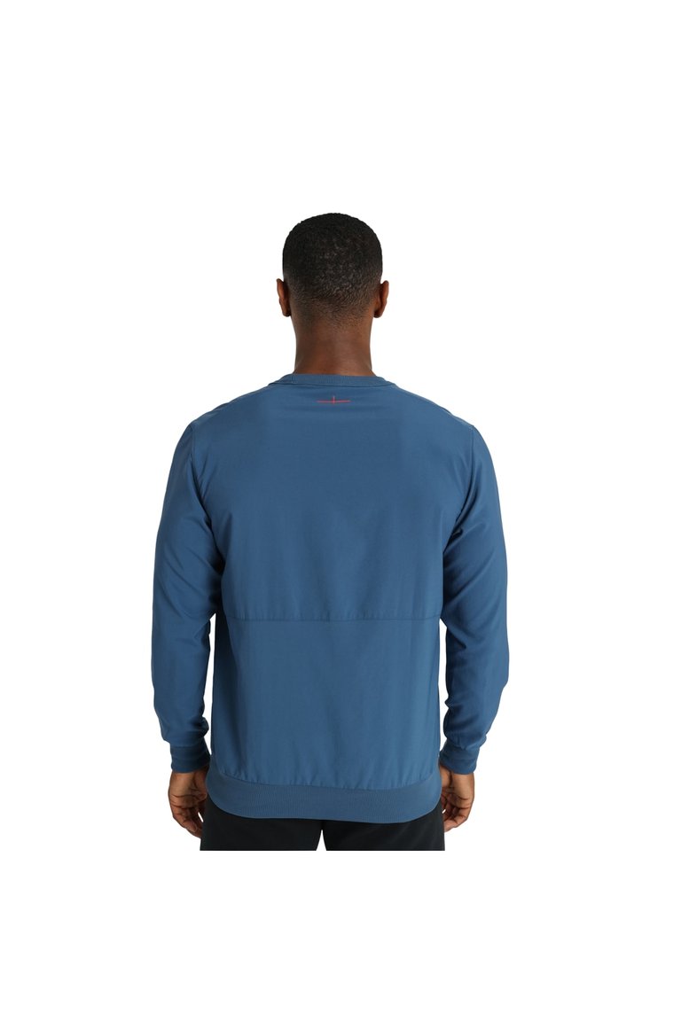 England Rugby Mens 22/23 Woven Sweatshirt - Ensign Blue