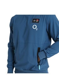 England Rugby Mens 22/23 Woven Sweatshirt - Ensign Blue