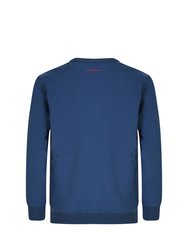 England Rugby Mens 22/23 Woven Sweatshirt - Ensign Blue