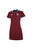 England Rugby Womens Classic Polo Shirt Dress - Merlot/White