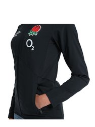 England Rugby Womens/Ladies 22/23 Anthem Jacket - Black