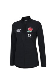 England Rugby Womens/Ladies 22/23 Anthem Jacket - Black