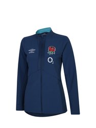 England Rugby Womens/Ladies 22/23 Presentation Jacket - Ensign Blue/Bachelor Button