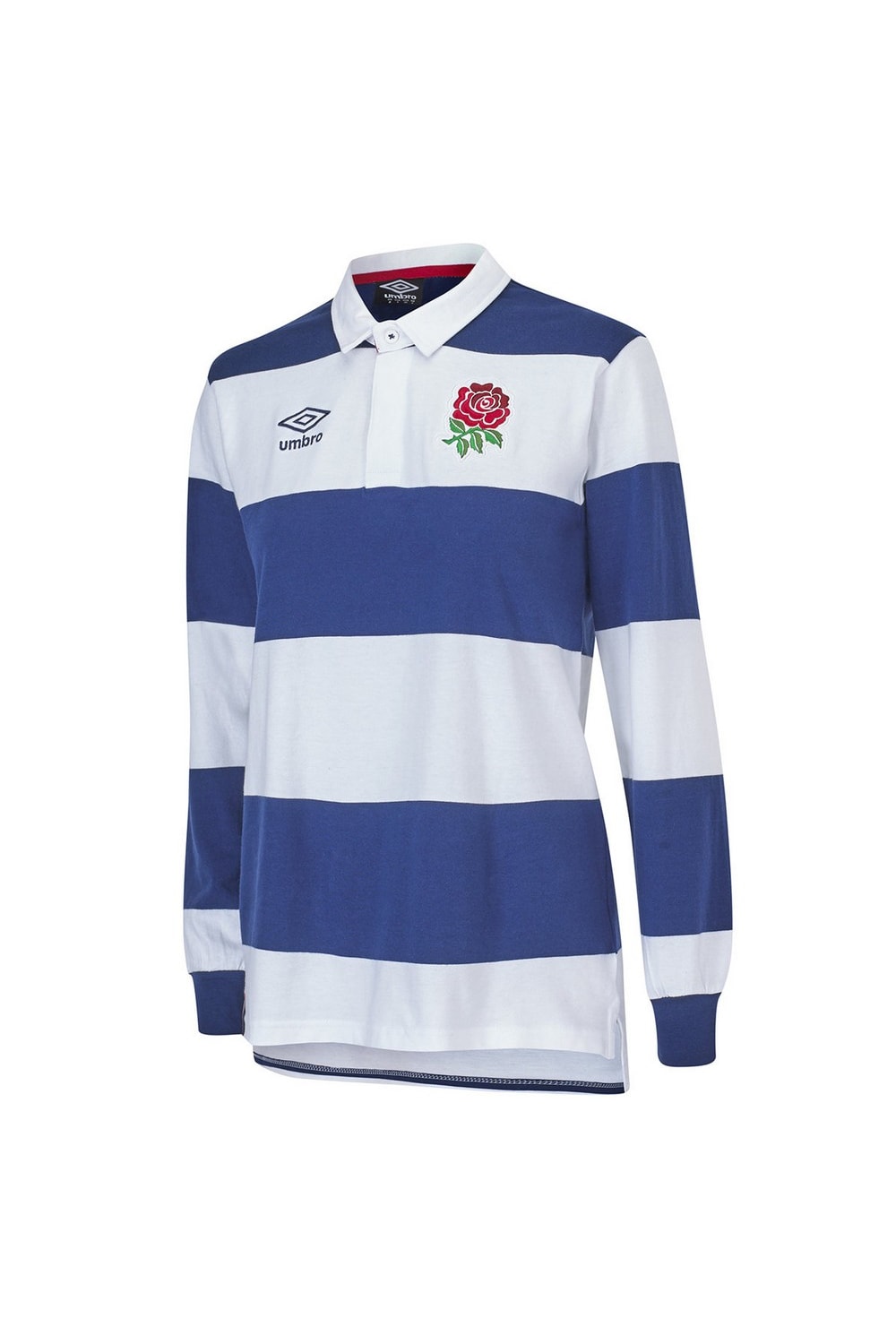 Umbro White/Navy England Rugby Womens/Ladies Classic Rugby Jersey