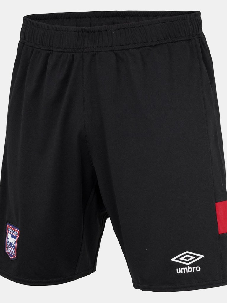 Ipswich Town FC Mens 22/23 Away Shorts - Black