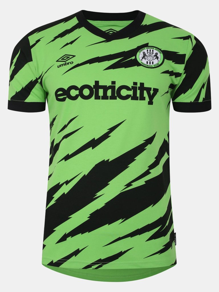 Mens 23/24 Forest Green Rovers FC Home Jersey - Green/Black - Green/Black