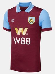 Mens Burnley FC 23/24 Home Jersey - Claret Red/Sky Blue