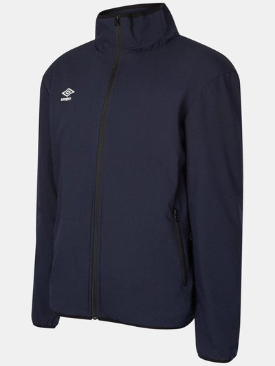 Umbro Mens Club Essential Bonded Jacket - Dark Navy/White product