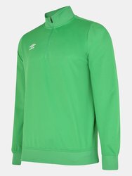 Mens Club Essential Half Zip Sweatshirt - Emerald - Emerald