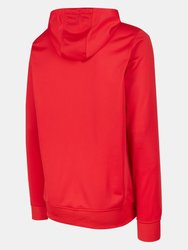 Mens Club Essential Polyester Hoodie - Vermillion