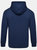 Mens Club Leisure Full Zip Hoodie - Navy/White