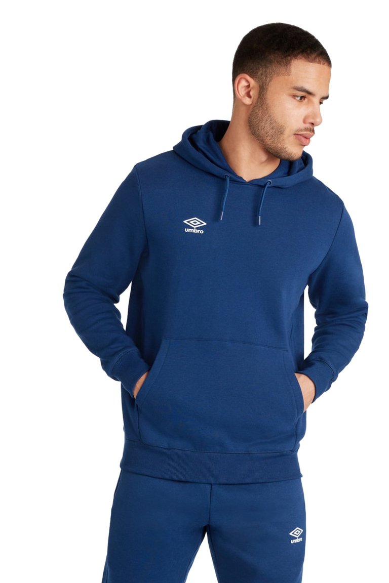 Mens Club Leisure Hoodie - Navy/White - Navy/White