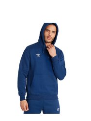 Mens Club Leisure Hoodie - Navy/White