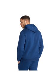 Mens Club Leisure Hoodie - Navy/White